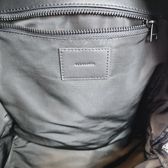 All Saints Olena Nylon Backpack Light Gray - Picture 11 of 11